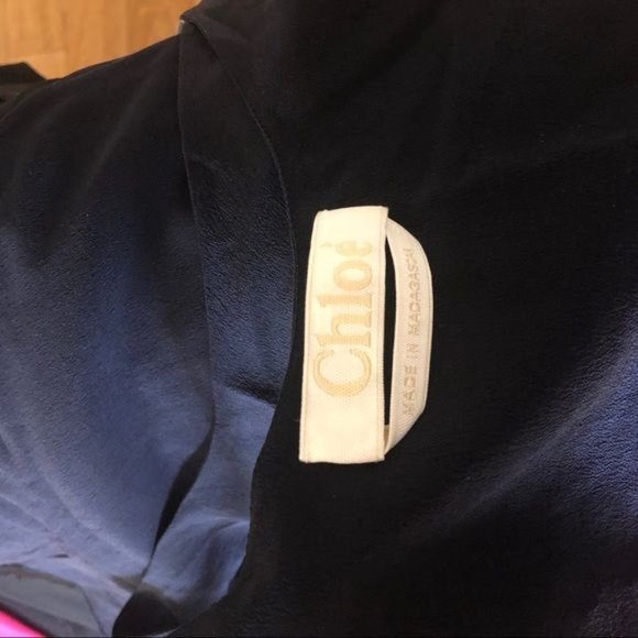 Chloé Navy Silk Tank - Picture 8 of 10